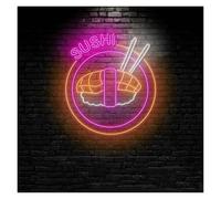 SHOUXI Decoración Lámparas Letrero De Neón Sushi Para Escaparates Comerciales, Lámparas Decorativas, Alimentación Por USB, Arte Mural Japonés Para Cocinas Y Restaurantes, 51cm