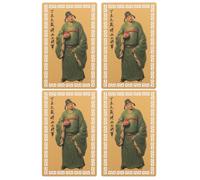 SHOWERORO 4 Piezas Tai Sui Amulet Card Year Of The Goat Feng Shui Blessing For Peace Safety Wealth Lunar Year Charm For Travel Prosperity