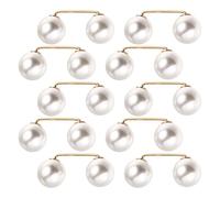 SHOWERORO Broches de Perla para Vaqueros 10 Pcs, Clips Ajustadores de Cintura y Dobladillo para Mujer, Accesorios sin Coser para Jeans y Cárdigans, Alfileres Multifunción para Moda