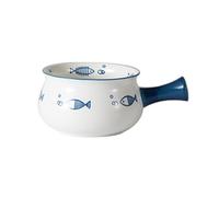 SHOWERORO Olla de Cerámica para Leche con Asa y Tapa, Cacerola Fácil de Verter y Buen Conductor de Calor para Cocina en Casa y Restaurante