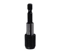 SHOWERORO Portapuntas Magnético Hexagonal de 60mm para Taladro, Soporte Extensible para Puntas de Destornillador Función de Conversión y Material Resistente Negro