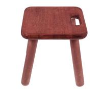 SHOWERORO Taburete Portátil de Madera con Asas, Diseño con Bordes Redondeados y Montaje Fácil, Adecuado para Baño y Armario, Resistente para Niños y Adultos