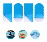 SHPUJUN 20 parches de piscina autoadhesivos bajo el agua, PVC Pool Flicken,para reparación de fugas de agua, sofás/piscinas hinchables, cinta adhesiva autoadhesiva (10 círculos + 10 cuadrados)