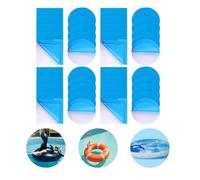 SHPUJUN Juego de 40 parches de piscina autoadhesivos bajo el agua, PVC, para reparación de fugas de agua, sofás hinchables/piscinas, cinta adhesiva autoadhesiva (20 círculos + 20 cuadrados)
