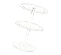 Shuade Soporte acrílico para gafas de sol con base giratoria, mejora la estabilidad, diseño que ahorra espacio, soporte para gafas de mesa, talla única, como se describe