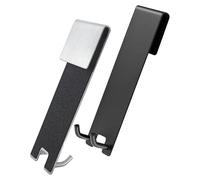Shwdsy 2 Piezas Colgador Toalla Baño Mampara, Acero Inoxidable 304 Ganchos Mampara Ducha, Sin Necesidad de Taladrar, con Almohadilla Protectora de Goma, para Cristal de 6-13 mm de Grosor