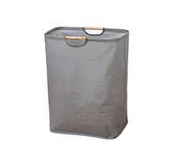 SiaBiced Cesta de Lavandería Organizadora con Asas, Fabricada en Tejido Resistente E Impermeable para Guardar Ropa, Juguetes Y Toallas, Gris, Individual