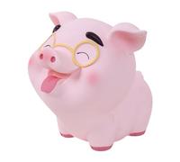 SiaBiced Hucha de Cerdito Figura de Cerdo Ahorro Tarro Monedas Decorativo Vinilo Adecuada para Incentivar Ahorro Infantil Regalos Cumpleaños In, Estrabismo, Individual