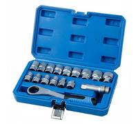 SiaBiced Llave Carraca Profesional Juego Herramientas con Adaptadores y Sockets Diseño Hueco Acero Recomendada para Taller Automotriz Reparación Casa