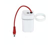 SiaBiced Urinal Caja de Baterías Estuche Portapilas Módulo de Potencia de 6V DC Protector contra Humedad Material Plástico Compatible con Urinarios y Llaves, White, DC Male Plug W
