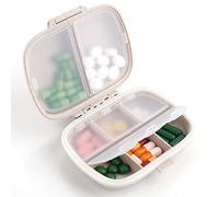 Sibba Caja Organizadora PíLdoras Contenedor 1 Unidad Tamaño Viaje Lindo Pequeño Medicina Diaria Almacenamiento Personal Portátil Mini 7 Días Semanal Vitamina Compacta Estática Divisor Bolsillo Bolsa