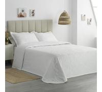 Sibiles Colcha Bouti Elegante Floral Cama Matrimonio Donosti Color Blanco Talla Cama 150