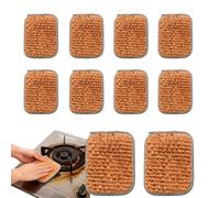 Sided Scouring Pads, Heavy Duty Dish Scrubbers, 4.72 Inches Cleaning Pads with Strong Fiber, Durable Sponge Kitchen Cloth, Scrubber Pad with Textured, Dish Cleaning Tool for Pots Pans