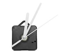 Sidney 1 paquete reloj de pared de repuesto piezas de reparación DIY mano motor de reloj de cuarzo mecanismo de movimiento péndulo con conjunto de manos y accesorios (negro + blanco)