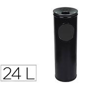 Sie Cenicero papelera redondo 401 negro metálico