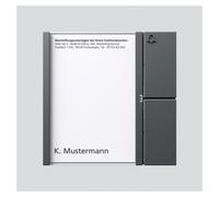SIED Módulo de pulsador para autobús BTM650-01DG, 1 contacto, gris oscuro brillante, referencia 38785