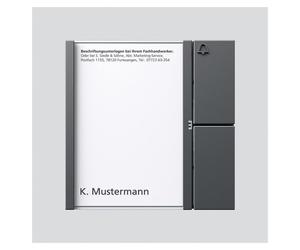 SIED Módulo de pulsador para autobús BTM650-01DG, 1 contacto, gris oscuro brillante, referencia 38785