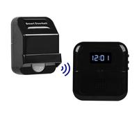 SiegenPro 0101 - Campana de carga inalámbrica con detector de movimiento (38 tonos de timbre, color negro 0101)