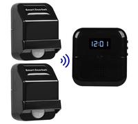 SiegenPro 0201 - Campana de carga inalámbrica con detector de movimiento (38 tonos de timbre, color negro 0201)