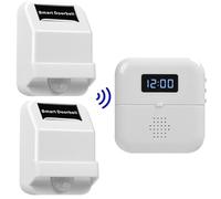SiegenPro 0201 - Campana de carga inalámbrica con detector de movimiento (38 tonos de timbre, para casa, oficina, color blanco 0201)