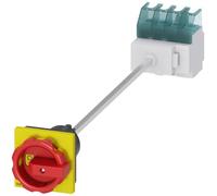 Siemens 3ld2 - Interruptor 3 polos+neutro 25a 4 orificio base rojo/amarillo