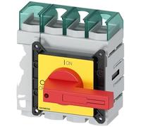 Siemens 3LD5 - Interruptor seccionador de 4 pines, 125 A, 125 A, Sentron, cerrado, clase J, tamaño del fusible