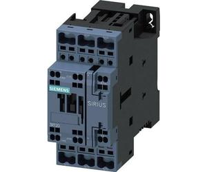 Siemens 3RT20252BB40: Contactor AC-3, 7,5 kW/400V, 1 contacto normalmente abierto + 1 contacto auxiliar, 24VDC, 3 polos, e protección S0