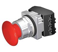 Siemens 52PM9W2G - Pulsador sin iluminación, tipo de operador: cabeza de seta de 44 mm, tamaño: 30 mm, acción: Pus momentáneo