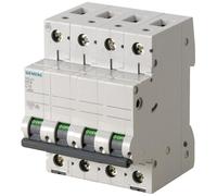 Siemens 5sl4 - Interruptor automático 10ka curva-c 4 polos 20a 70mm