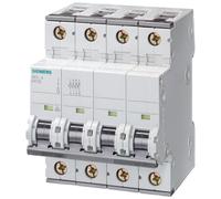 Siemens 5SY4 6A Curva B 3P+N Interruptor Automático - 5SY46066