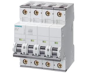 Siemens 5SY4 6A Curva B 3P+N Interruptor Automático - 5SY46066