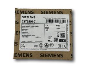 Siemens 5SY6501-7 MCB, 1P+N Polos 1A Curva C 230V AC 72V DC 5 kA (Nuevo en Ca...