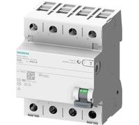 SIEMENS interruptor diferencial, 4 polos, Tipo B+, con retardo breve, Entrada: 40 A, 30 mA, Un AC: 400 V