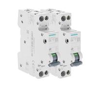 SIEMENS - Juego de 2 interruptores eléctricos fase + neutro 10A