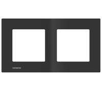 Siemens - Placa doble antracita Siemens Delta Viva