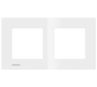 Siemens - Placa doble blanco Siemens Delta Viva