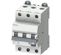 SIEMENS Sentron 5SU1 - Interruptor FI/LS 6A, 3 pines tipo C, sensibilidad 30 mA