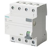 Siemens sentron - Interruptor diferencial tipo-f 40a 3+neutro 300ma 400v 4 módulos