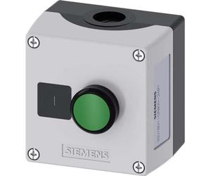 Siemens SIE 1801-0AB00 - Pulsador de 22 mm - 1 contacto, 1 contacto normalmente abierto, color verde, 287,5 g, 129 mm, 95 mm, 99 mm