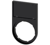 Siemens sirius atc - Portaplaquita abajo negro inscripción 175x27mm