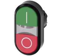 Siemens sirius atc - Pulsador doble redondo plastico verde unipolar rojo o boton rasante