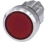 Siemens sirius atc - Pulsador Electrico 22mm redondo metalicoa brillante rojo boton rasante