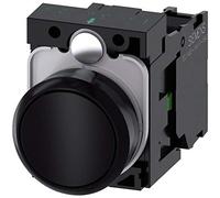 Siemens sirius atc - Pulsador redondo plastico negro boton rasante 1na tornillo