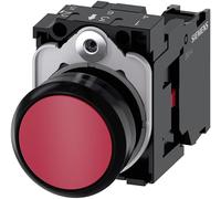 Siemens sirius atc - Pulsador redondo plastico rojo boton rasante 1nc tornillo