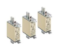 Siemens - X3 unidades Nh fusibles Nh000 100 A detector de señal frontal
