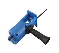 Sierra alternativa, sierra de calar eléctrica portátil para cortar madera y metal, accesorio de taladro eléctrico, sierra de mano con 3 hojas de sierra, azul