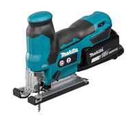 Sierra Caladora Inalámbrica Makita 18V DJV185RFJ con 2 baterías de 3,0Ah, motor sin escobillas y maletín Makpac para cortes precisos en madera y metal