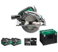 Sierra circular 36V 190mm HIKOKI C3607DBWRZ 2x2.5Ah BL MULTIVOLT HITSYSTEM 65 mm