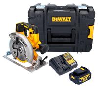 Sierra circular a batería DeWalt DCS 570 M1T de 18 V y 184 mm sin escobillas + 1 batería de 4,0 Ah + cargador + maletín TSTAK