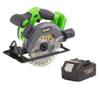 Sierra circular a batería Procraft PCA28bb de 20 V y 165 mm sin escobillas + 1 batería de 4,0 Ah - sin cargador